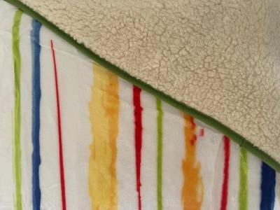 Deka OVEČKA® - mikroflanel tisk 140x200 cm,  akvarel pruhy