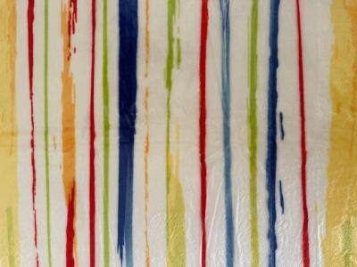 Deka OVEČKA® - mikroflanel tisk 140x200 cm,  akvarel pruhy