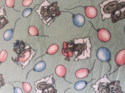 Deka OVEČKA® - mikroflanel tisk 140x200 cm, kočky a balónky
