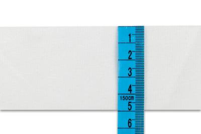 Lemovka velurová, počesaná, 100% polyester, šíře 5 cm - bílá