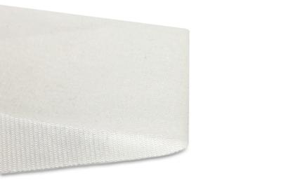 Lemovka velurová, počesaná, 100% polyester, šíře 5 cm - bílá