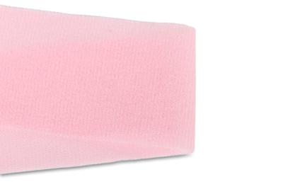 Lemovka velurová, počesaná, 100% polyester, šíře 5 cm - růžová
