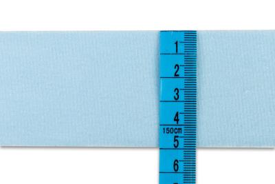 Lemovka velurová, počesaná, 100% polyester, šíře 5 cm - sv. modrá