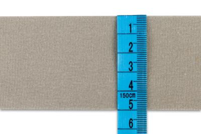 Lemovka velurová, počesaná, 100% polyester, šíře 5 cm - sv. šedá