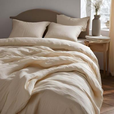 Mušelínové povlečení - krémové, 70x90+140x200 cm - poslední sada