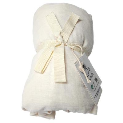 Mušelínové prostěradlo do dětské postýlky 60x120cm, béžové