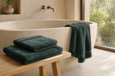 Osuška mikrobavlna SLEEP WELL® - 70x140cm - LESNÍ ZELENÁ