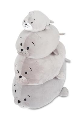 Plyšák - polštářek mikrospandex 25cm - TULEŇ bílý