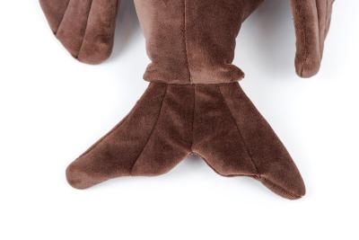 Plyšák - polštářek mikrospandex 55cm - MROŽ HNĚDÝ