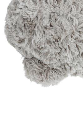 Plyšový polštářek slon, šedý, dlouhý vlas