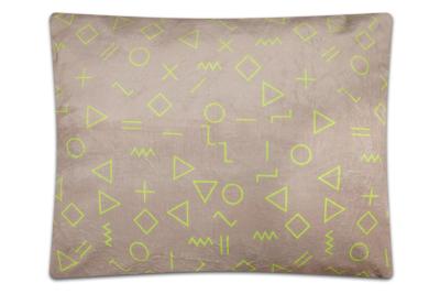 Povlečení mikroflanel sleep well 70x90+140x200 cm, digi tisk, GEOMETRIE