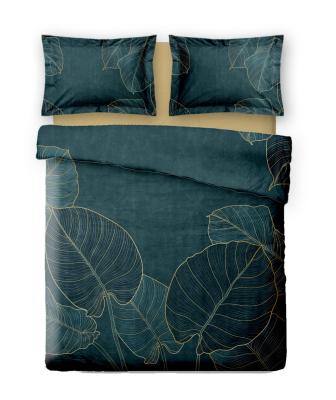 Povlečení mikroflanel sleep well 70x90+140x200 cm, digi tisk, LISTY