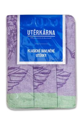 Utěrky žakárové extra savé 50x70cm 3ks - HORTENZIE