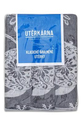 Utěrky žakárové extra savé 50x70cm 3ks - VÁNOČNÍ KONVICE