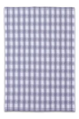 Utěrky žakárové extra savé 50x70cm 3ks - sv.šedé káro s kytičkou