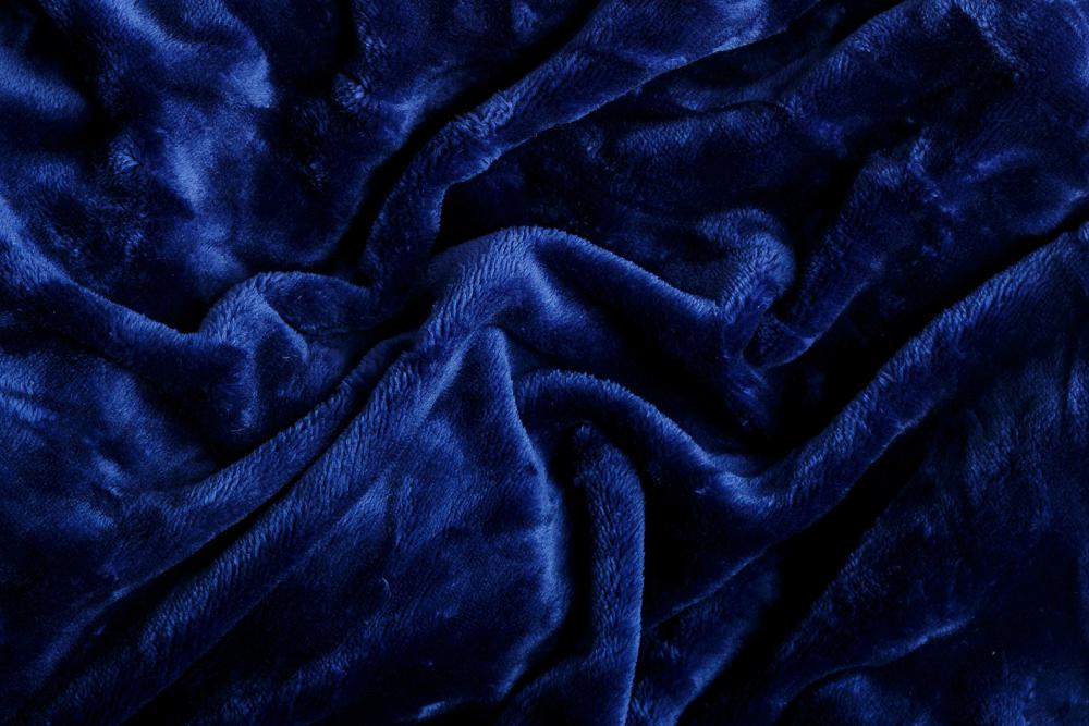 Prostěradlo mikroflanel SLEEP WELL® - 90x200 cm - tmavě modrá