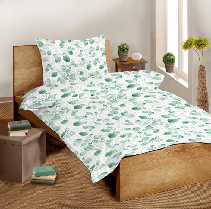 Povlečení mikrokrep SLEEP WELL® 70x90 cm + 140x200 cm - EUKALYPTUS