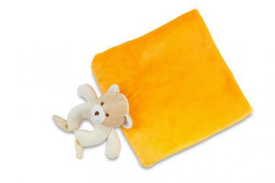 Dárkový set pro nejmenší SLEEP WELL® CHRASTÍTKO MEDVÍDEK (deka+chrastítko)