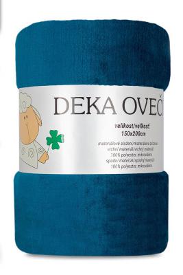 Deka OVEČKA® - hladká 150x200 cm - PETROLEJOVÁ