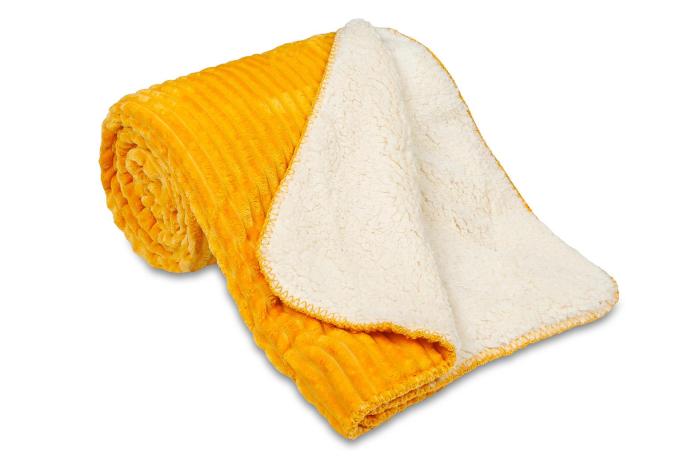 Deka OVEČKA® - Manžestr 150x200 cm - ORANŽOVÁ