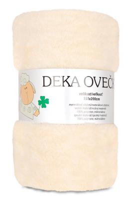 Deka OVEČKA® - OVEČKA, LEMOVANÁ STUHOU 150x200 cm - MĚSÍČNÍ TŘPYT