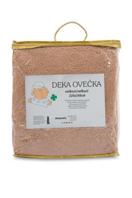 Deka OVEČKA® - Ovečka 220x240 cm – ČOKOLÁDA