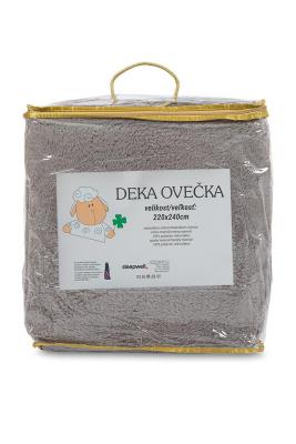 Deka OVEČKA® - Ovečka 220x240 cm – SVĚTLE ŠEDÁ