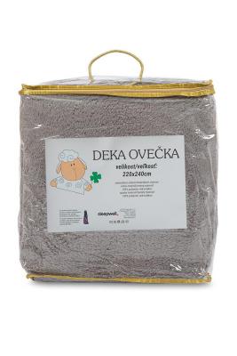 Deka OVEČKA® - Ovečka 220x240 cm – SVĚTLE ŠEDÁ, poslední 2 kusy skladem