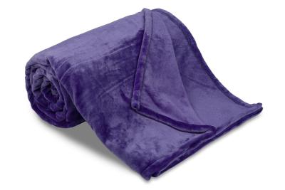 Deka mikroflanel SLEEP WELL® 150x200cm - jednobarevná, fialová