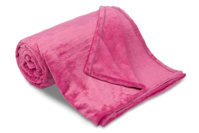 Náhled Deka mikroflanel SLEEP WELL® 150x200cm - jednobarevná, růžová