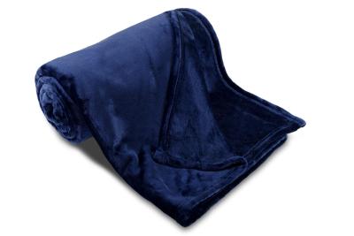 Náhled Deka mikroflanel SLEEP WELL®150x200cm, jednobarevná, námořnická modrá