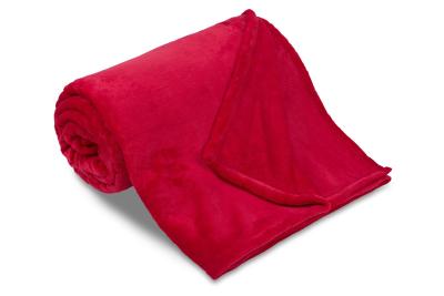 Náhled Deka mikroflanel sleep well® - 150x200cm, jednobarevná, červená