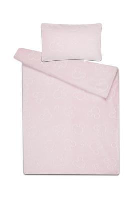 Náhled Dětské povlečení mikroplyš svítící ve tmě, 40x60 + 95x130 cm, Mickey Mouse - růžový