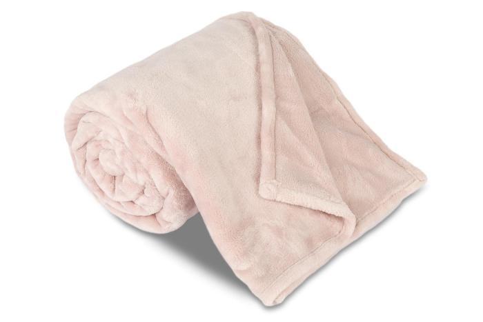 Extra teplá deka mikroflanel SLEEP WELL® 150x200cm, 480 g/m2 - jednobarevná, kikko šedá - poslední k