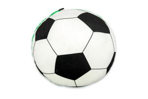Fotbalový míč s ukrytou píšťalkou - polštářek, průměr 40 cm