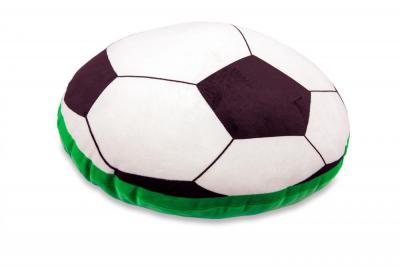 Náhled Fotbalový míč s ukrytou píšťalkou - polštářek, průměr 30 cm