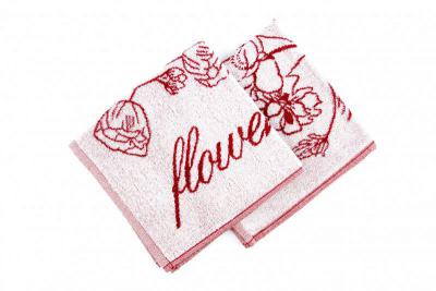 Froté utěrka/ručník - FLOWERS  50x50 cm