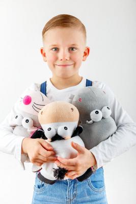 Magický plyšák 2v1  - HROCH / ŽIRAFA  25cm