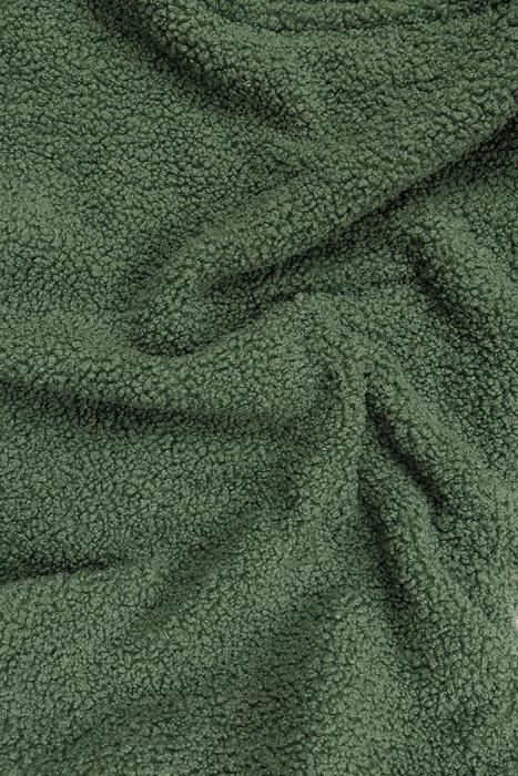 Metráž buklé, 100% polyester, šíře 165 cm, lesní zelená