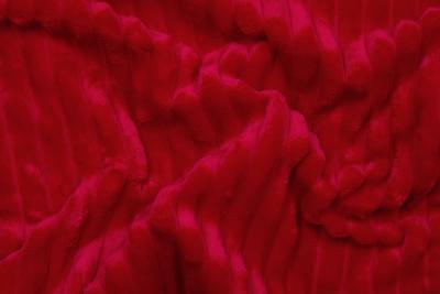 Náhled Metráž mikroplyš MANŽESTR, červená, šíře 160 cm