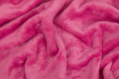 Náhled Metráž mikroplyš-mikroflanel UNI, růžová, šíře 160 cm