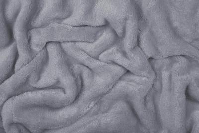Náhled Metráž mikroplyš-mikroflanel UNI, světle šedá, šíře 160 cm