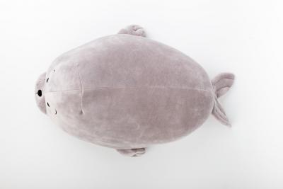 Mluvící plyšák - polštářek mikrospandex 35cm - TULEŇ ŠEDÝ