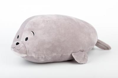 Mluvící plyšák - polštářek mikrospandex 35cm - TULEŇ ŠEDÝ
