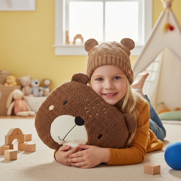 POLŠTÁŘEK MEDVĚD HLAVA, hnědý