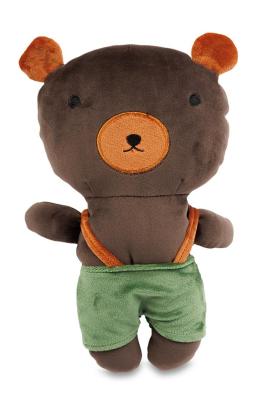 Náhled Plyšák - mikrospandex 25cm, medvídek v zelených kalhotách