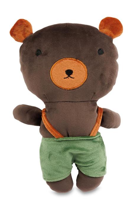 Plyšák - mikrospandex 25cm, medvídek v zelených kalhotách
