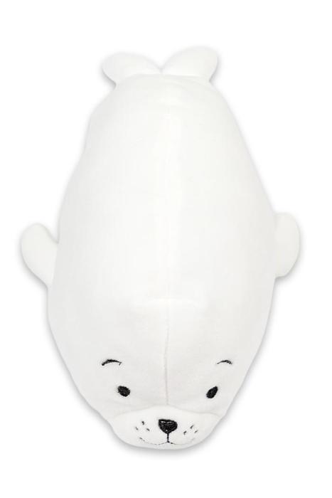 Plyšák - polštářek mikrospandex 25cm - TULEŇ bílý