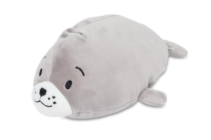 Plyšák - polštářek mikrospandex 25cm - TULEŇ bílý