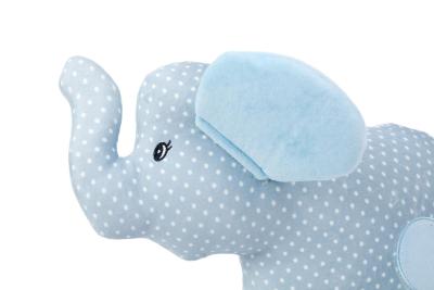 Plyšák-polštářek slon z mikrospandexu, 30cm, modrý